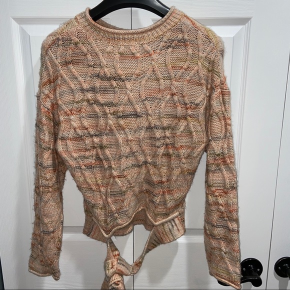 Universal Thread Light Pink / Multicolor Sweater - Tie in Back - Picture 2 of 3